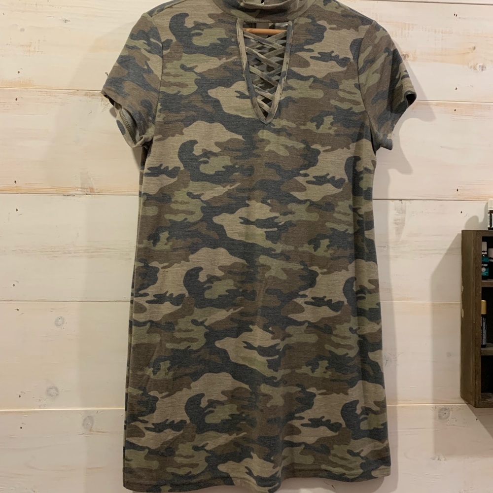 NWOT Camo T-shirt dress from Francesca’s